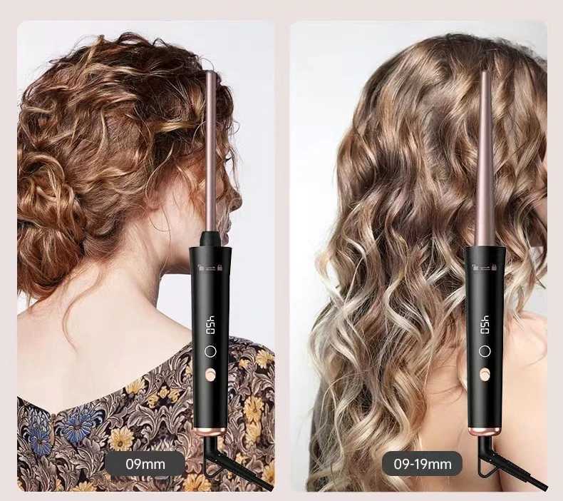 Wavytalk 5 in 1 Curling Iron Set with Thermal Brush and 4 Interchangeable Ceramic Curling Wands (0.5-1.25) Instant Heat Up HaXJ250528