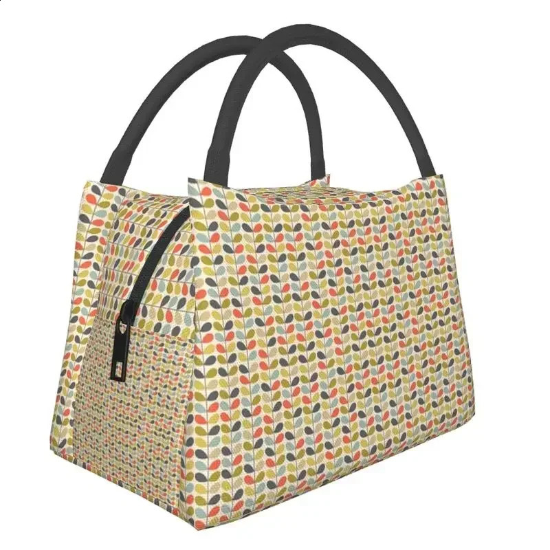 Orla Kiely Multi Stem Insulated Lunch Tote Bag for Women Scandinavian Pattern Reusable Cooler Thermal Bento Box Camping Travel 250528