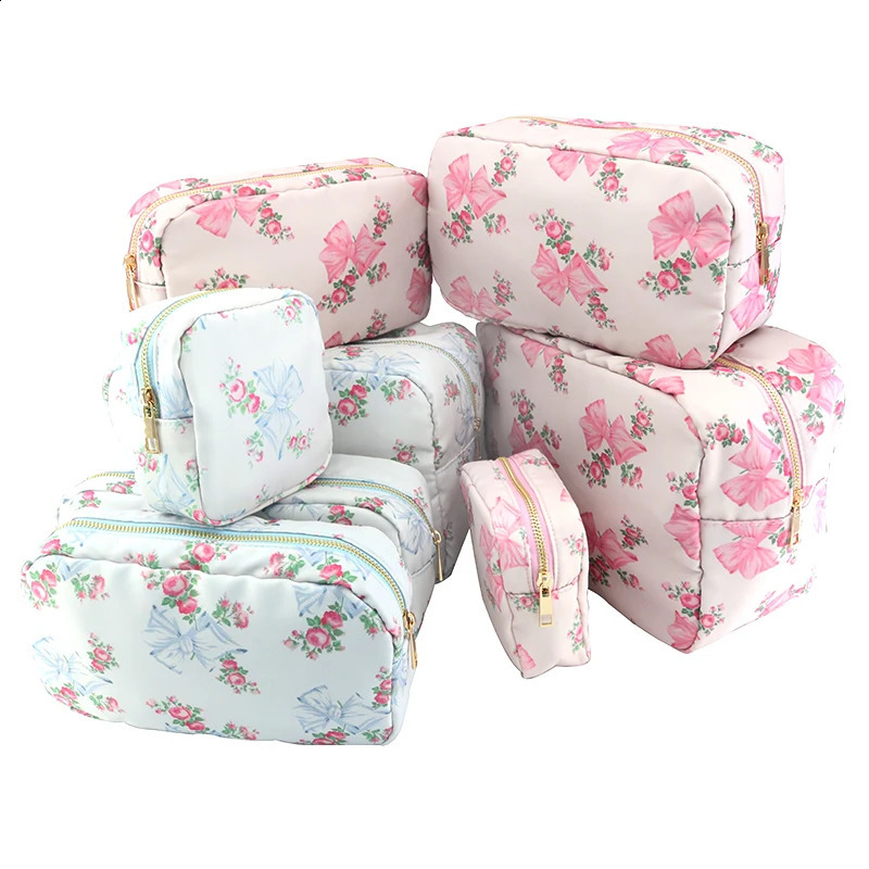 Sacca Per Trucco A Filo Fiore Set S/M/L/Xl Donna Basso DI Cosmetico Basso Cosme…