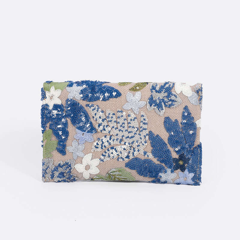 Small female handbag letter wrapping woven bag summer new style high-end sequin embroidery grass weaving