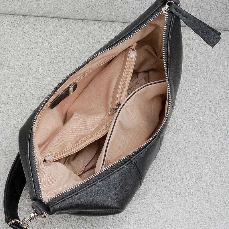 New Women Messenger Soft Genuine Leather Fashion Girl Handbags Designer Shoulder Large Capacity Hobo Bag Satchel
