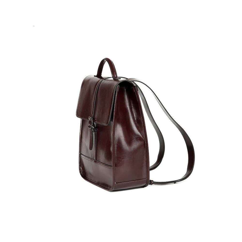 100% Genuine Letaher Women Waterproof Handbag Design Commuter Computer Backpack For Students Schoolbag