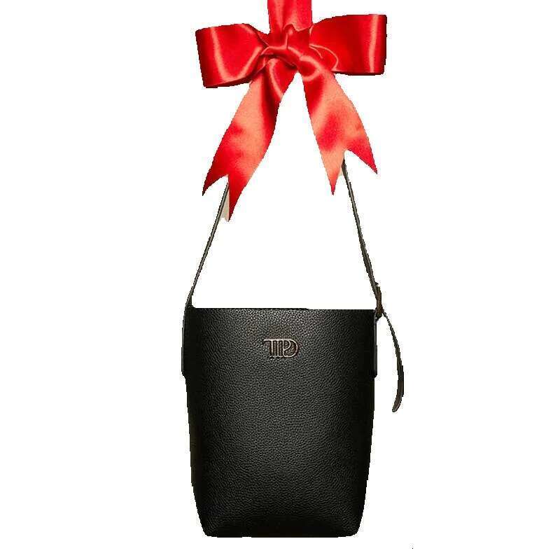 Designer Luxury TTPD Black Purse Taylor's Merch PU Leather Shoulder Crossbody Bags Women Cube Wallet Designer Brand TS Female Bucket Bag