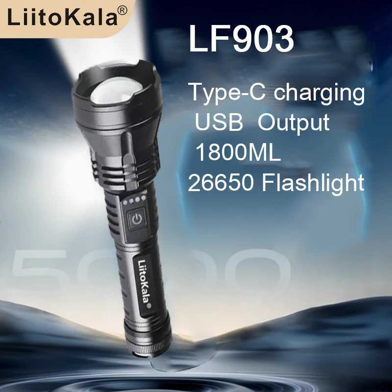 LiitoKala LF-903 Household outdoor camping portable strong light flashlightXJ250529
