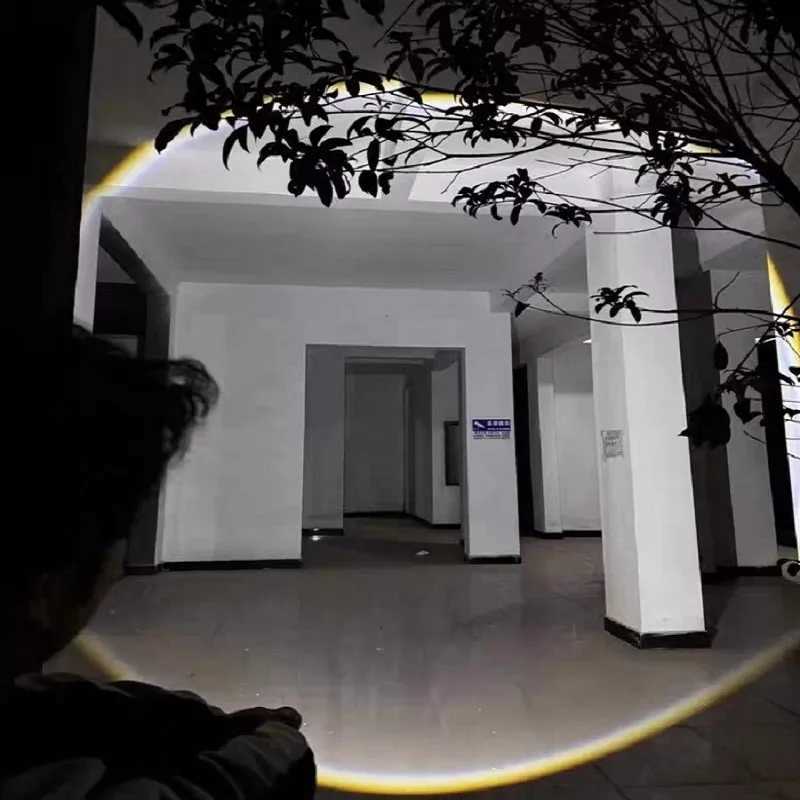 100000 LM Yksek Gl LED El Feneri Gl USB arj Edilebilir Ik Teleskopik Zoom Torch D Mekan Kamp Yry Balk Tutma Lambas XJ250529