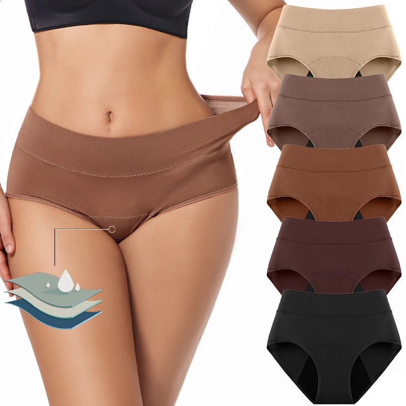3 Layers Menstrual Panties Absorption Maternity Physiological Incontinence Breathable Briefs Waterproof Period Women Underwear 250526