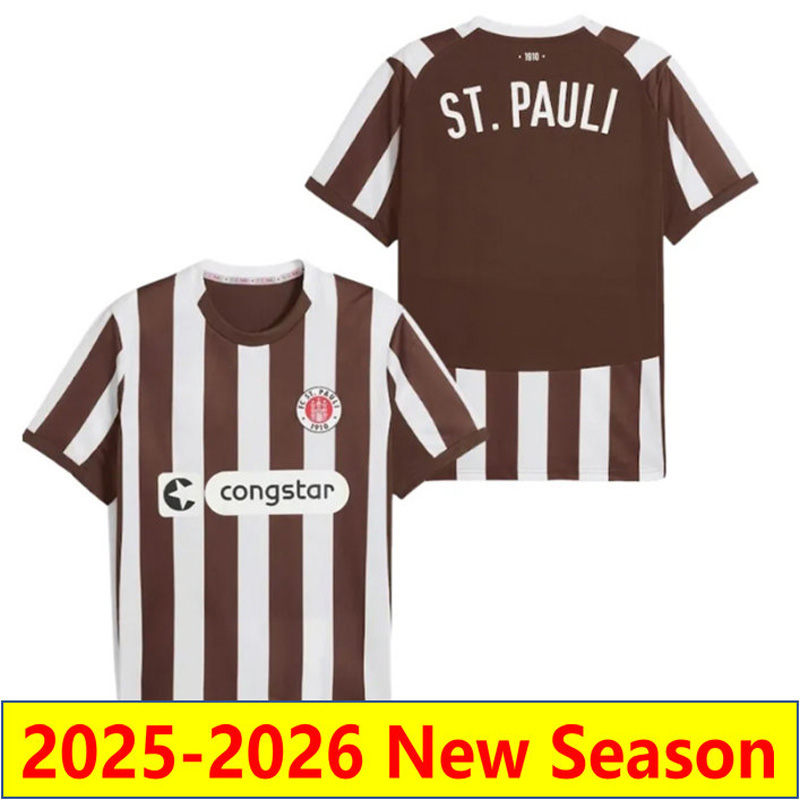 2025 Trikot St. Pauli football Shirts jersey 25 26 Home Away kit IRVINE KYEREH CEESAY SMITH SINANI FUJITA soccer jerseys AFOLAYAN camesita de foot