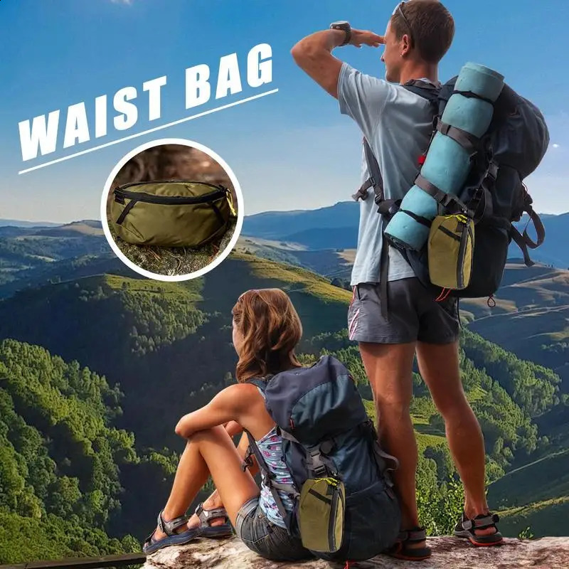 Mobile Phone Case Pouch Waist Bag Waterproof Nylon Multifunction Casual Men Waist Pack with Strap Adjustable for Traveling 250522