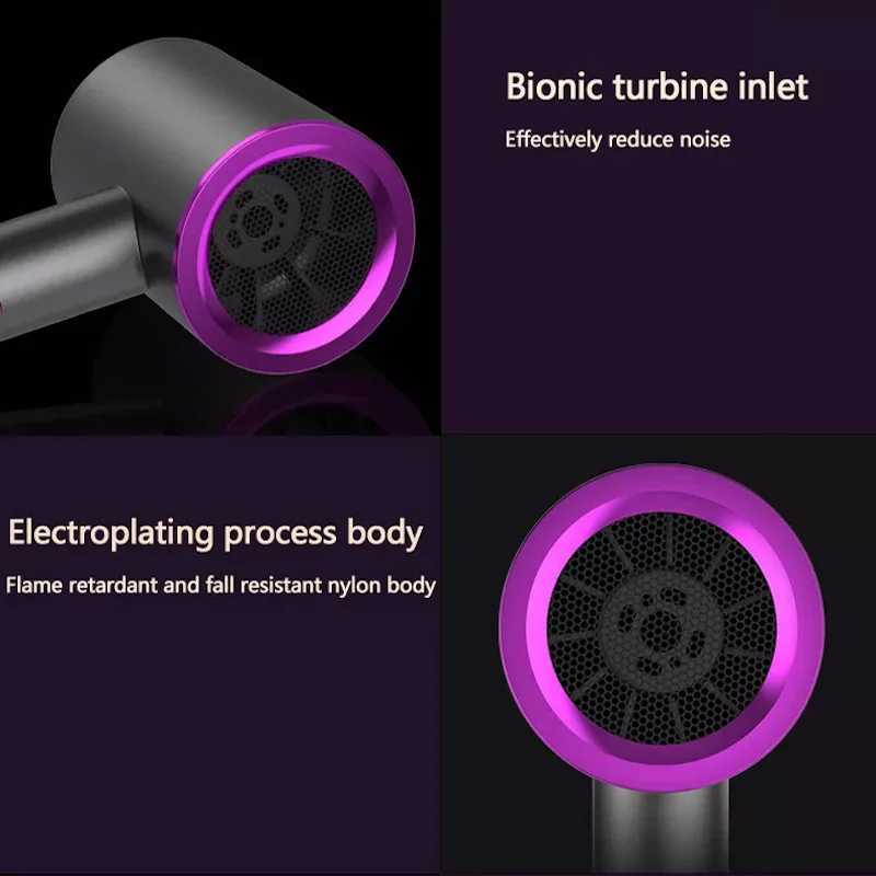 High quality professional ion hair dryer 1000W fast drying low noise hair dryer Portable hot and cold hair dryerXJ250528
