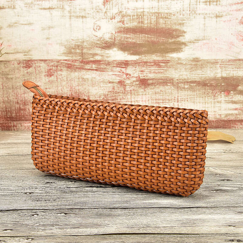 Tote Bag Summer New Genuine Leather Woven Crossbody Fashion Large Handbag Women S Clutch Bag Shoulder Bag Braided Handbag