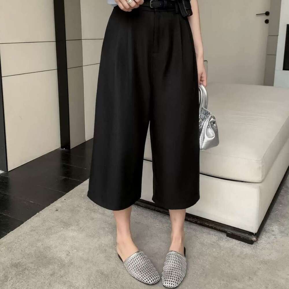 Sheepskin Version~Korean Style Woven Hollow Out Closed-Toe Half Slippers Women 2025 New Summer Thick-Soled Flat Sandals for Outdoor Wear
