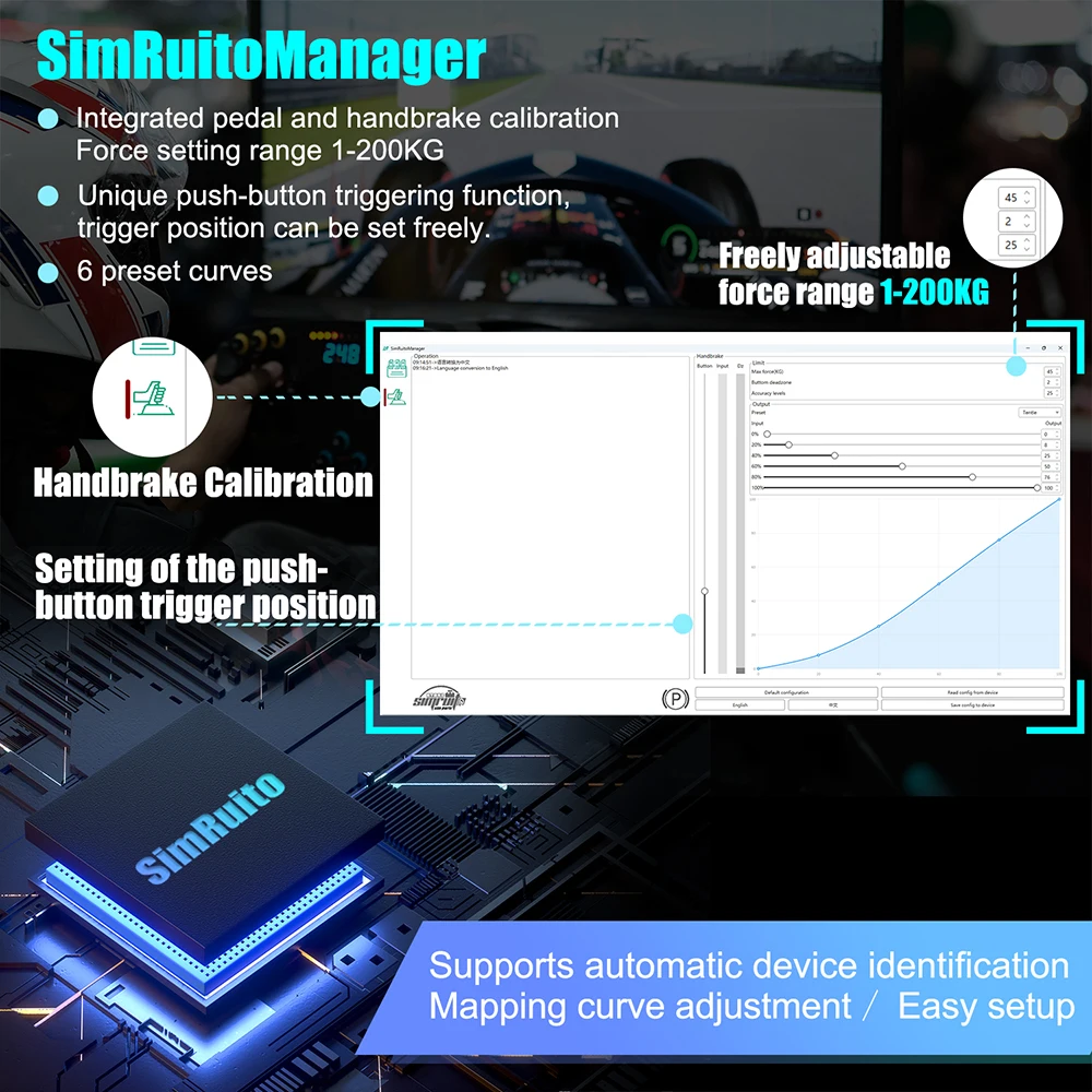 Usb Handbrake for Pc Simracing Hand Brake Sim Racing Handbrake for Game Steering Wheel GamesBrakes 64bit Load Cell Racing Drift