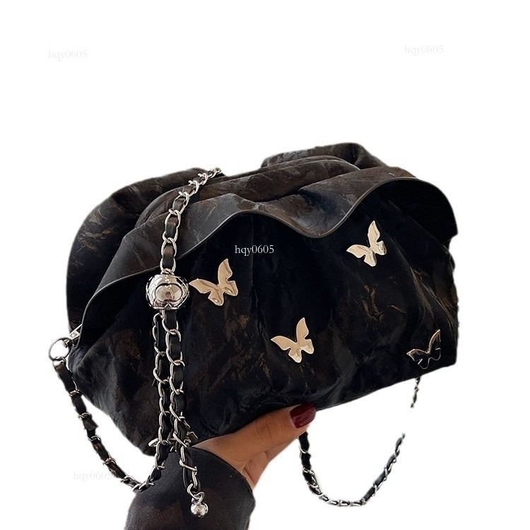 Top quality Brand High Quality New Style Free Delivery Designer Bag Crossbody for Women Korean Niche High-end Trendy Pleated Shoulder Fashionable Comm