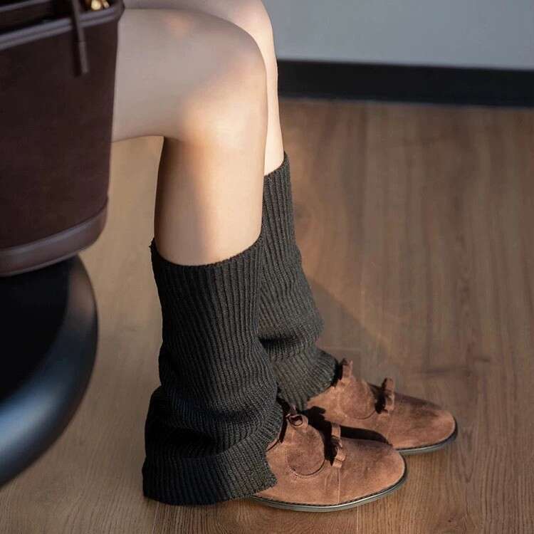 Korean Style Double Bow Patent Leather Women's Loafers Spring Autumn New Chunky Heel Round Toe Slip-On Commuter Shoes