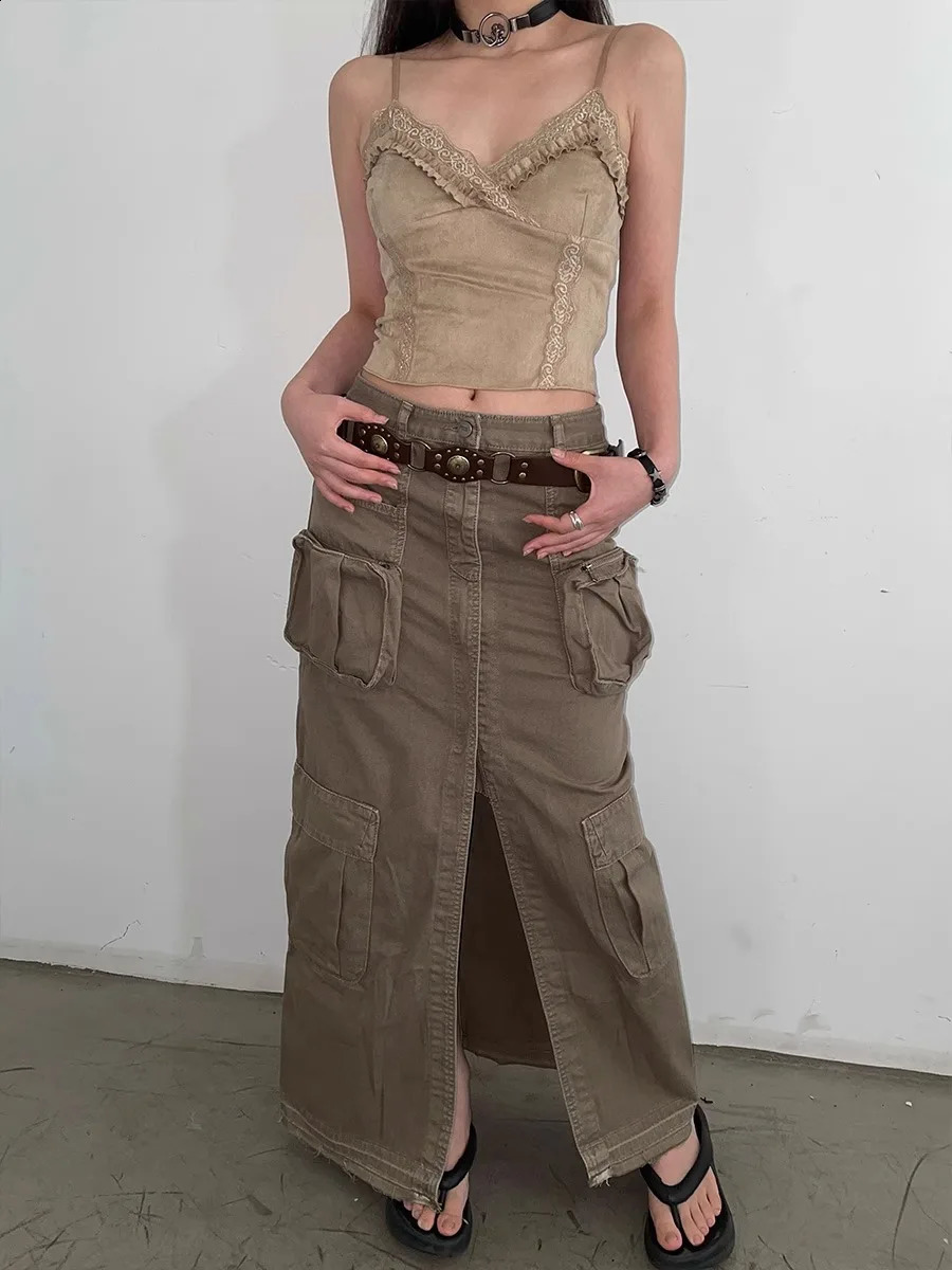 Western Cowboy Belt For Women American Vintage Brown Rivet Belt Versatile Denim Belt With Ins Style 250523