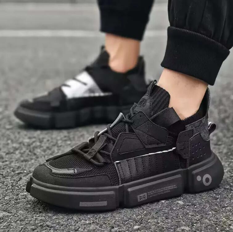 New Design Custom Brand Thick Sole Mesh Breathable Men's Walking Casual Running Sneakers Z 5.29-1