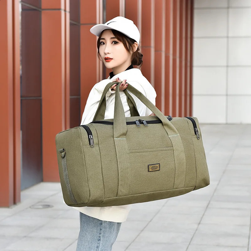 Portable Travel Luggage Bag for Women Men Multifunctional Backpack Duffel Handbag Weekender Outdoor Camping Shoulder Bags 250522