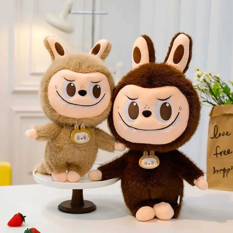 25cm Labubu Ragdoll Plush Toys Mink Fur Cute Rabbit Ragdoll Accompany Sleep Plush Toy Pillow ChildrenS Christmas Gift Z250529