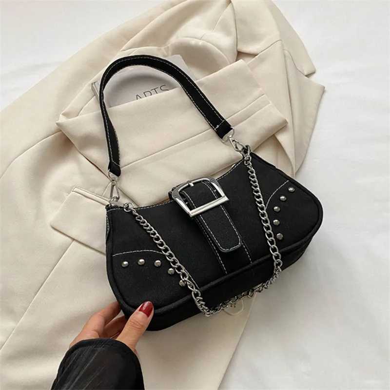 Simple Retro Underarm Bag Fashionable Trend Casual Shoulder Bag Canvas Casual Texture Crossbody Bag for Women XJ2520528