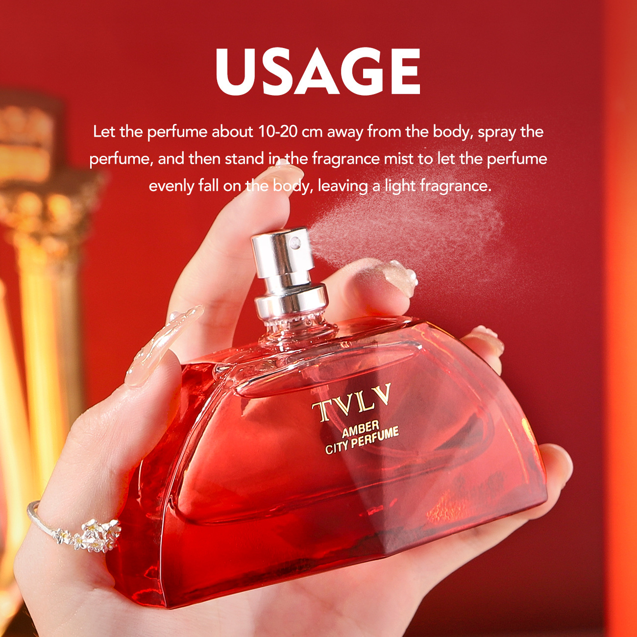 TVLV Enduring Stay Perfume 50ml Intense Aura Fresh And Light Floral Classic Fragrance
