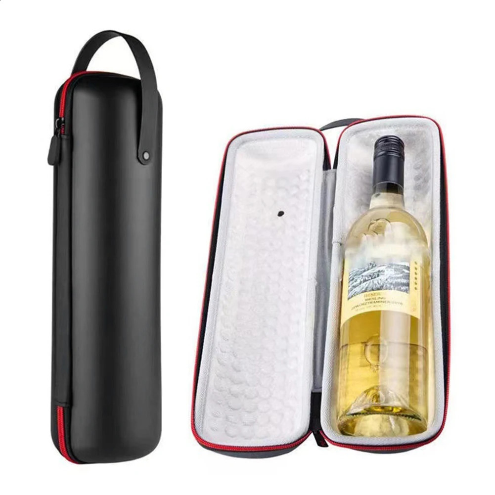 EVA Cooler Ice Bags Shockproof Single Red Wine Gift Box Waterproof Insulation Storage with Hand Strap for Party Travel 250528