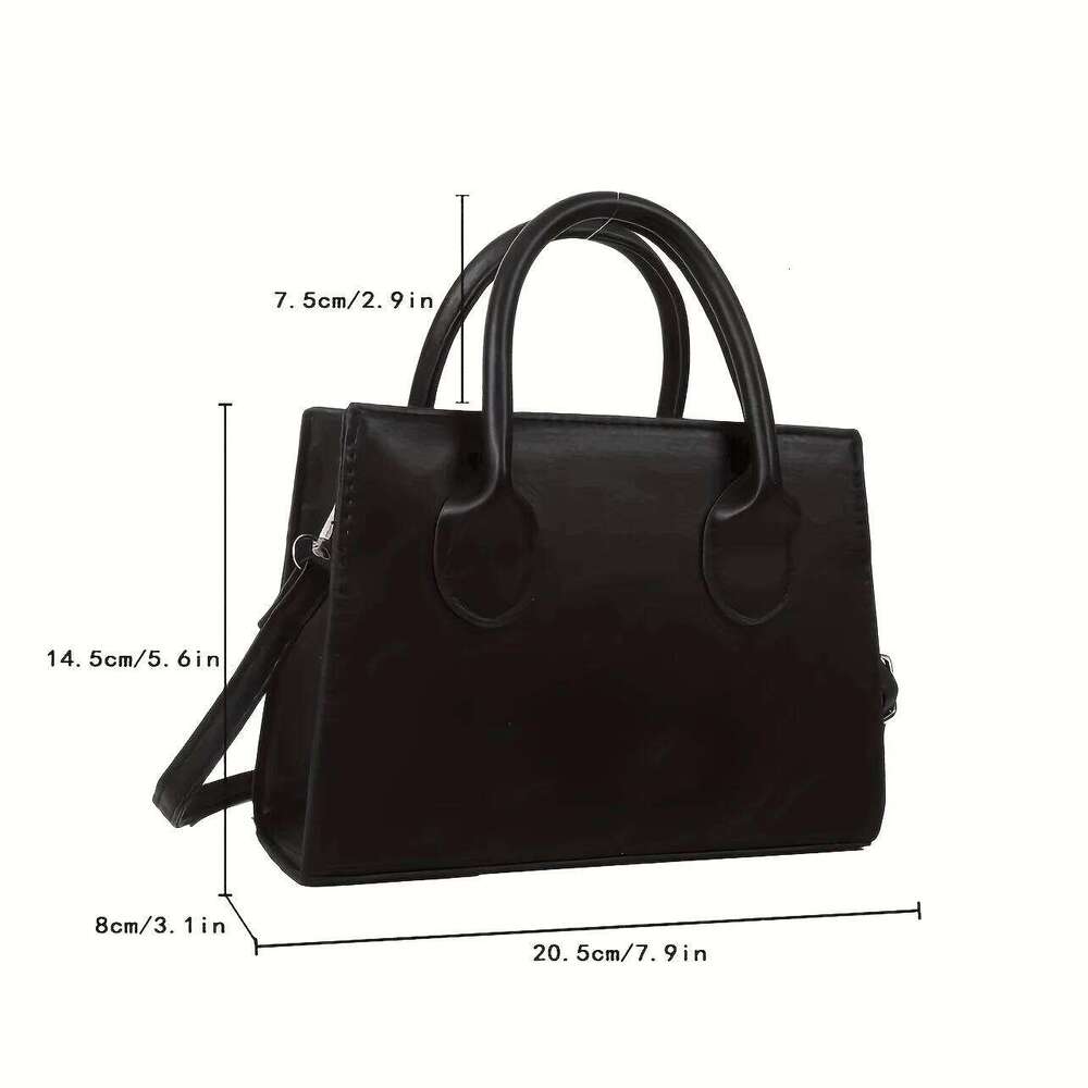Trendy Square Handbag For Women Simple Mini Crossbody Bag, Minimalist Top Handle Shoulder Solid Color Purse Designer Bag