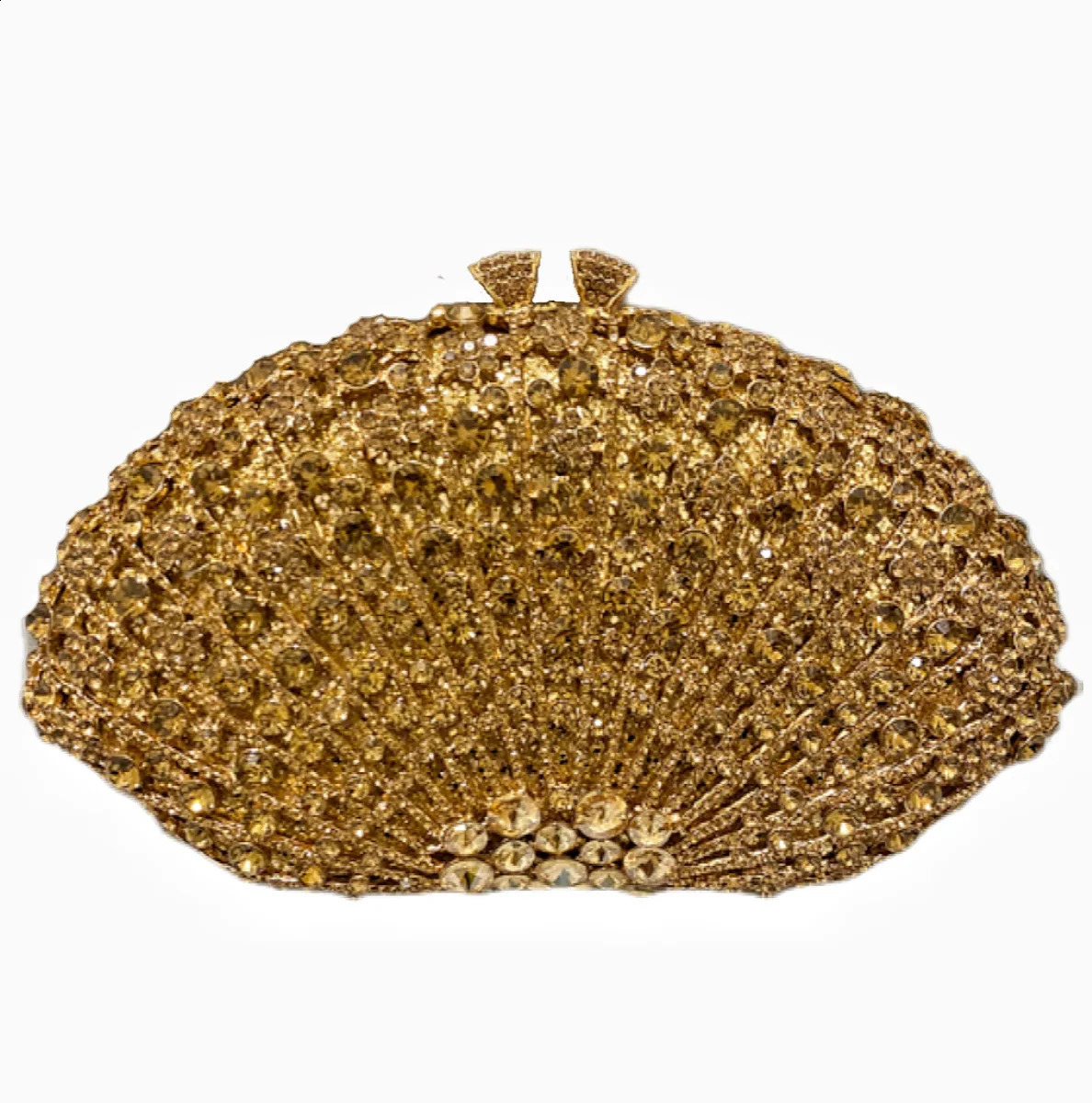 Fan Women Multicolored Crystal Handbag for Dinner Party y Diamond Evening Bag Wedding Bridal Floral Gala Banquet Purse 250528