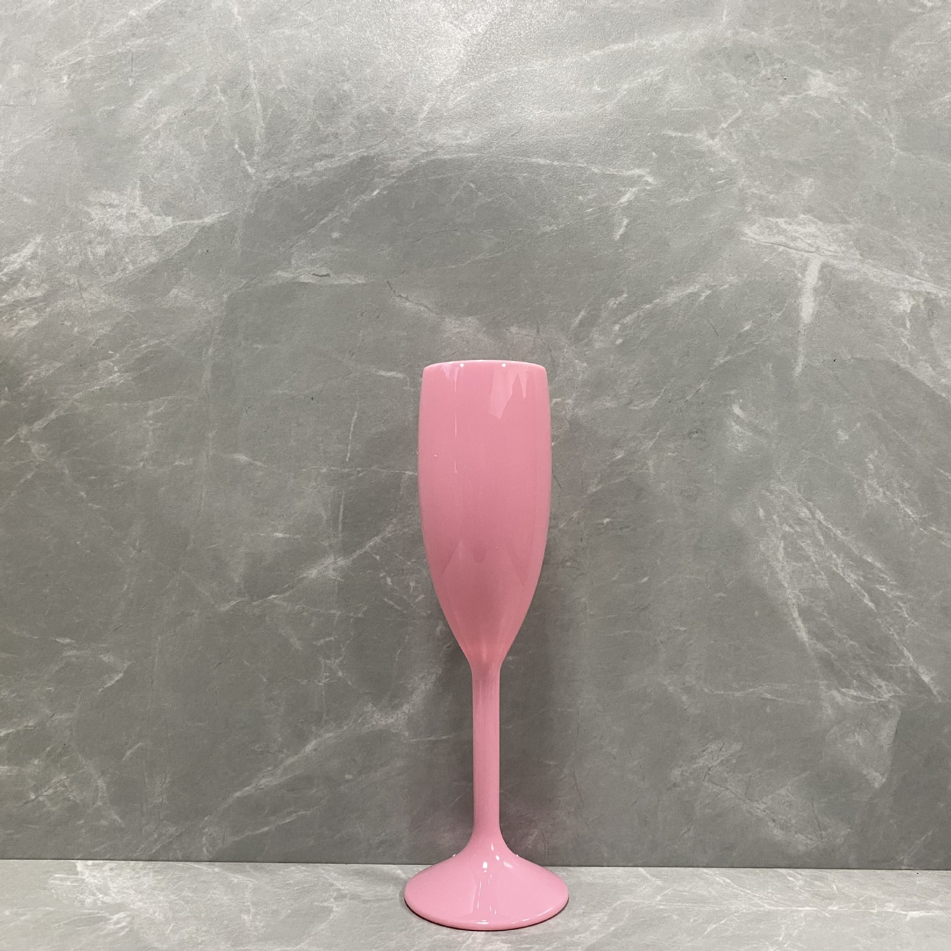 6oz plastic Champagne Flutes acrylic wine glasses goblet Acrylic Veuve Pink black white Wholesale Party Wine goblets Cups 180ml