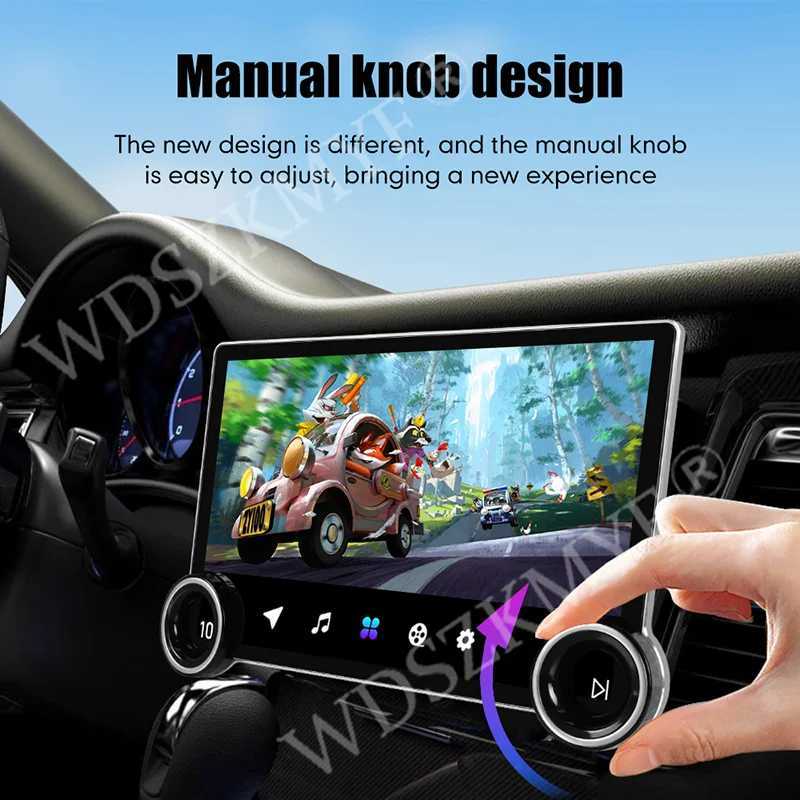 Car dvr 2025 New Dual twist 10.1Universal Car Radio Android Auto CarPlay 2din Multimedia Player GPS car Intelligent Systems R250529