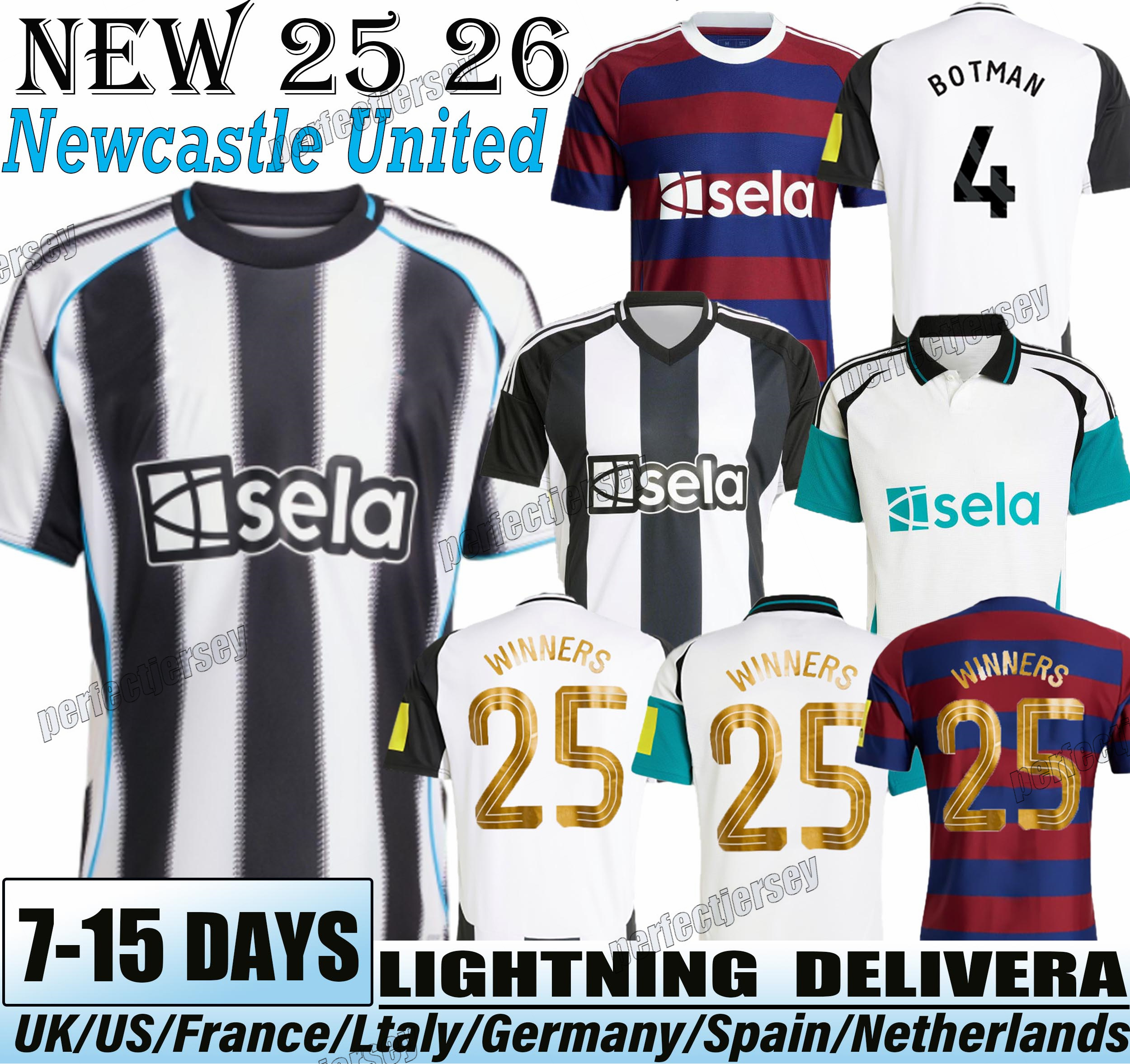 24 25 NUFC Soccer Jerseys Bruno G Isak Gordon Botman Joelinton Tonali Livramento Willock Krafth jersey fans player 2024 football shirt men kit kids equipments
