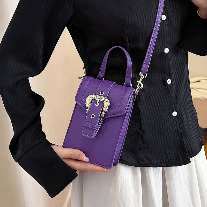 2025 New Popular Fashionable Women's Small Square Versatile Portable, Niche Urban Style, Solid Color Shoulder Messenger Bag
