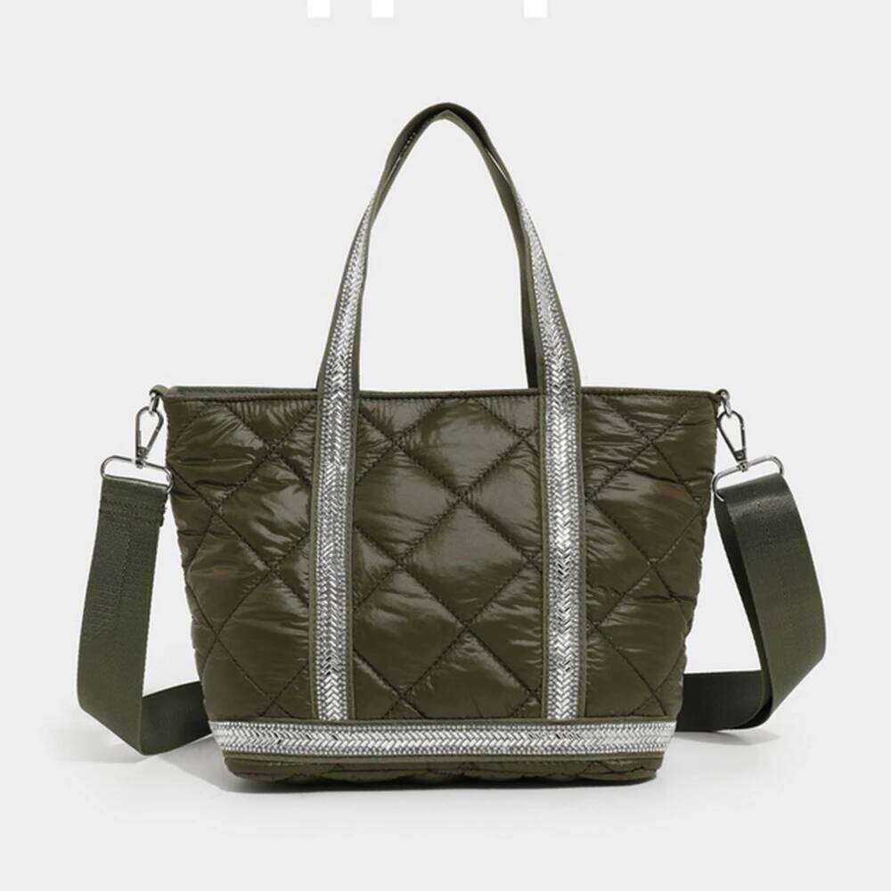 Women's Bags Designer Fashion Nylon Quilting Handbags Down Padded Shoulder New Designer Lingge Dia Tote Bags For Women Crossbody Bag Chic