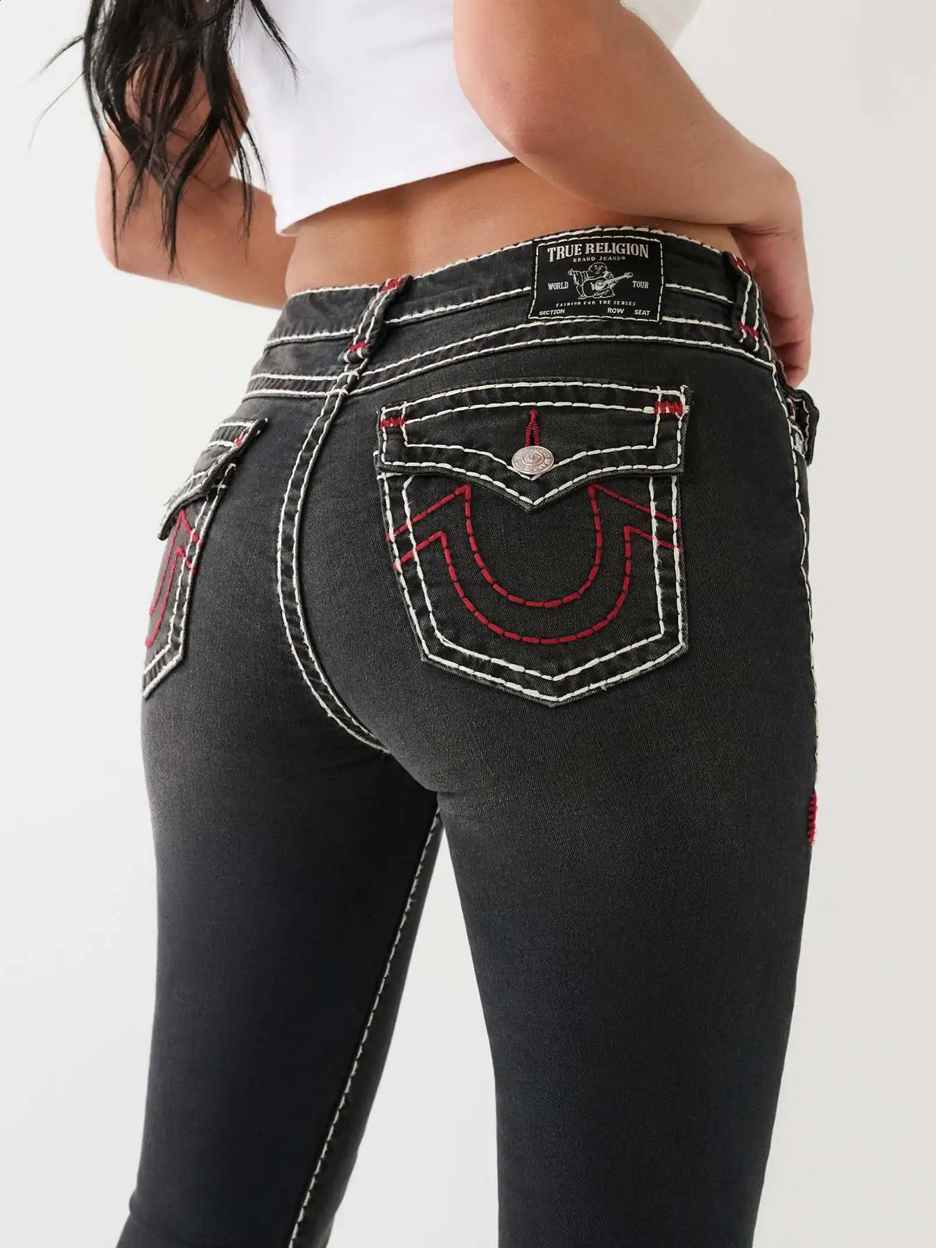 Y2k Sexy Retro Low Waist Embroidered Jeans Three Dimensional Pocket Womens Tight Pencil Pants Fashionable Casual n Trousers 250516Z