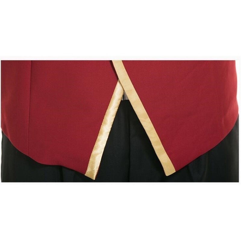 els Receptionist Uniforms Doorman Suit Etiquette Welcome Men Spring Include Jacket Pants Hat Work Red 250517