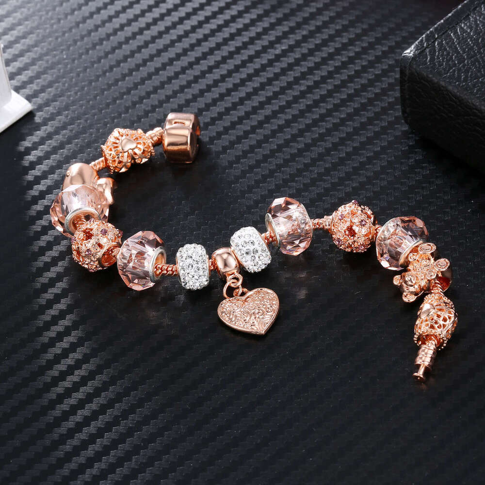 Hot Selling Jewelry DIY Alloy Large Hole Beaded Handmade Inlaid Dia Tibetan Sier Bracelet