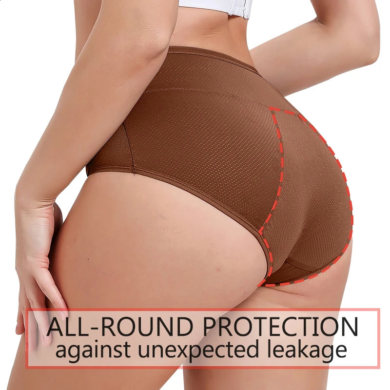 3 Layers Menstrual Panties Absorption Maternity Physiological Incontinence Breathable Briefs Waterproof Period Women Underwear 250526