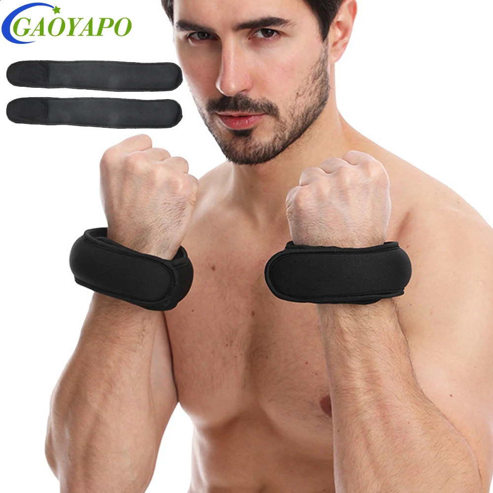 1Pair Adjustable Ankle Wrist Weights 1Lbs/0.45kg Each - Lightweight Silicone Weights for Yoga - Strength Training for Sports 250528