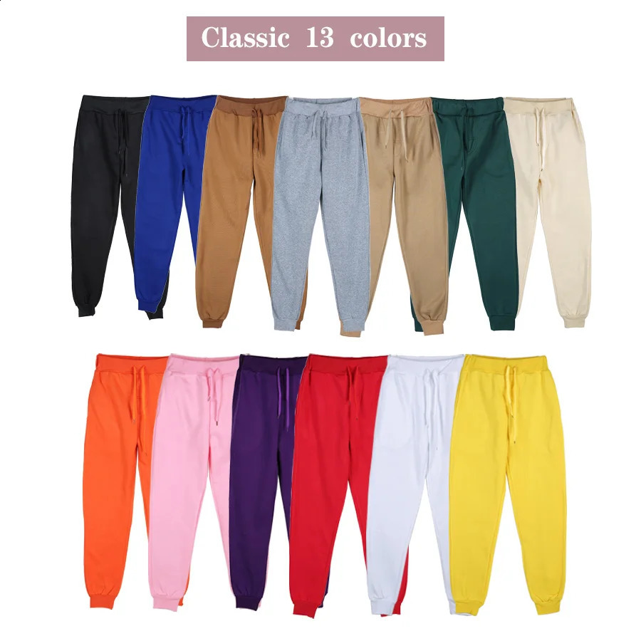 Mens Athletic Trainning Joggers Casual Loose Fit Sweatpants Spring Fall Fleece Lined Pants Elastic Waist Drawstring Trousers 250529Z