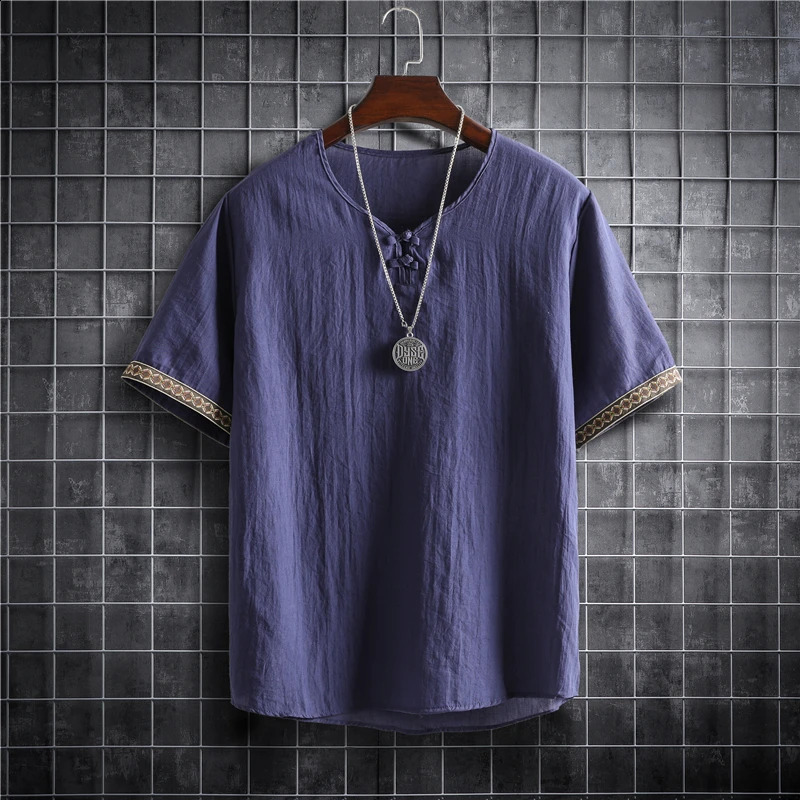M-5XL Plus Size Summer Mens Shirts Plain Color Korean Fashion Men Short Sleeve Hawaii Short Sleeve Shirt Light Weight Clothing 250528