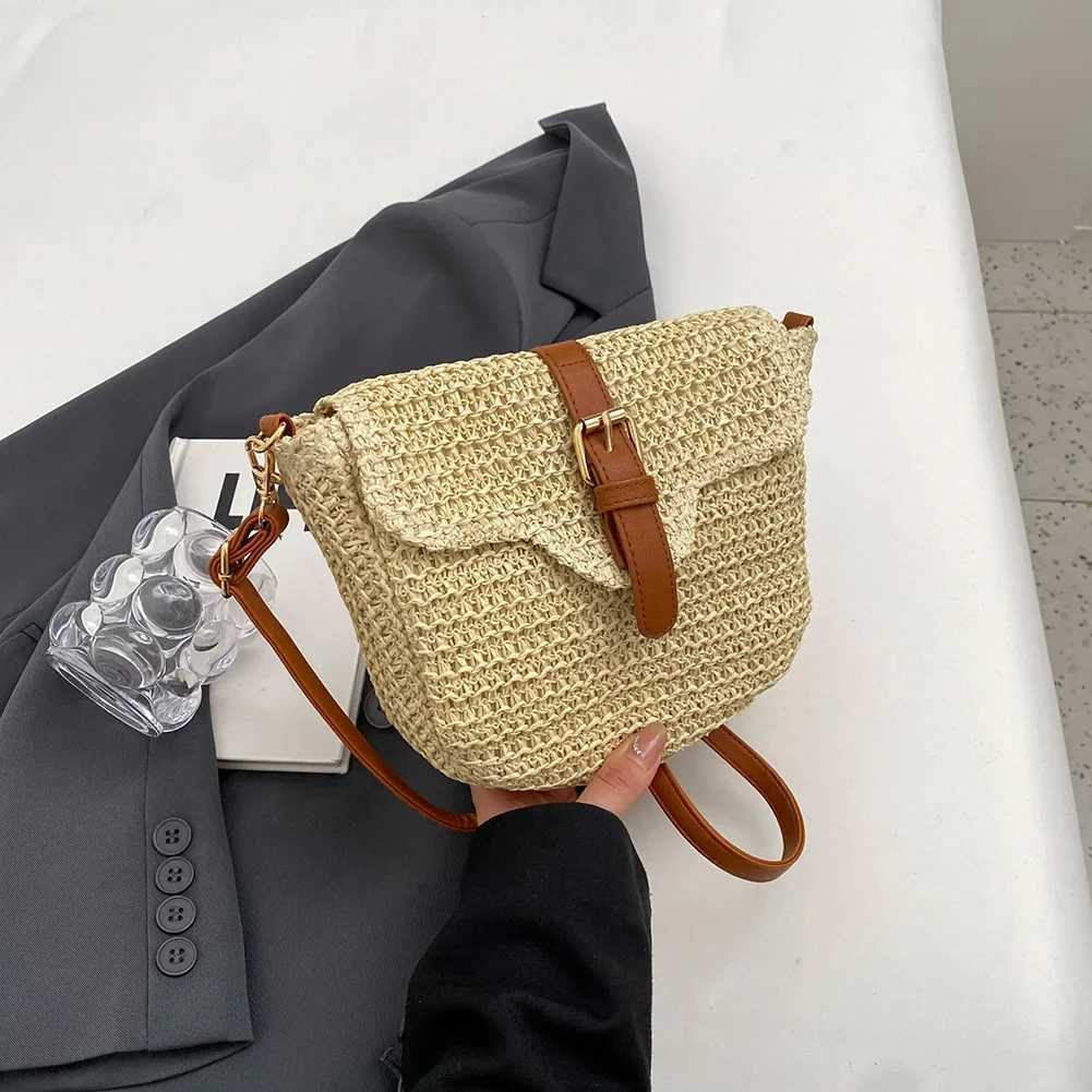 Summer Beach Straw Bags for Women Straw Shoulder Crossbody Bags Rattan Casual Boho Woven Bag Bohemian Tote Mobile Phone Bag 2023 XJ2520528