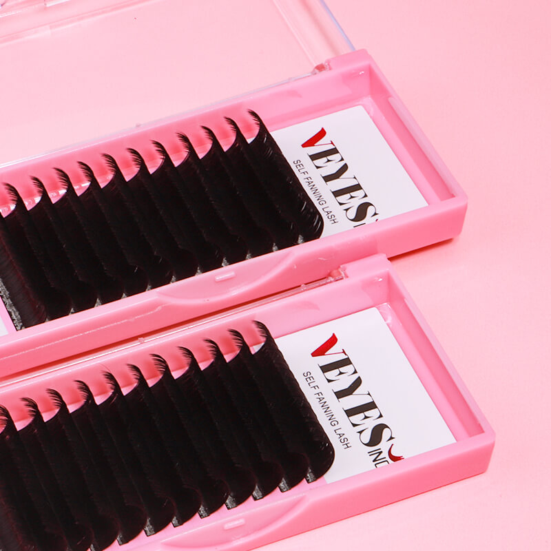 Veyes Wholesale Russian Volume Cashmere Lash Extensions Eyelash Extension Korean PBT Easy Fan Eyelash Extensions Vendor