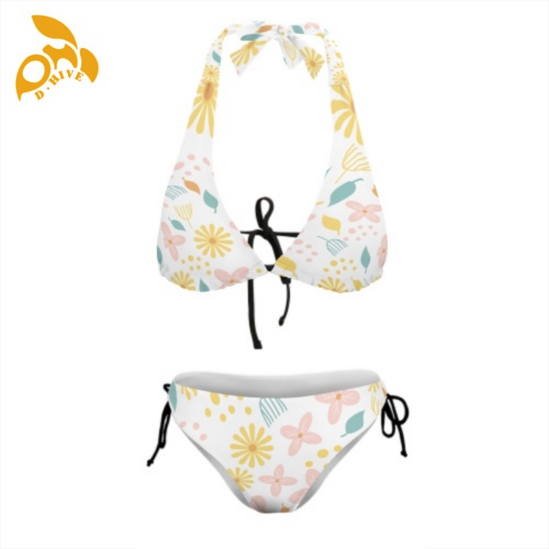 Free delivery. DIY top designion customization of large-sized multi-faceted bikini swimwear for women.