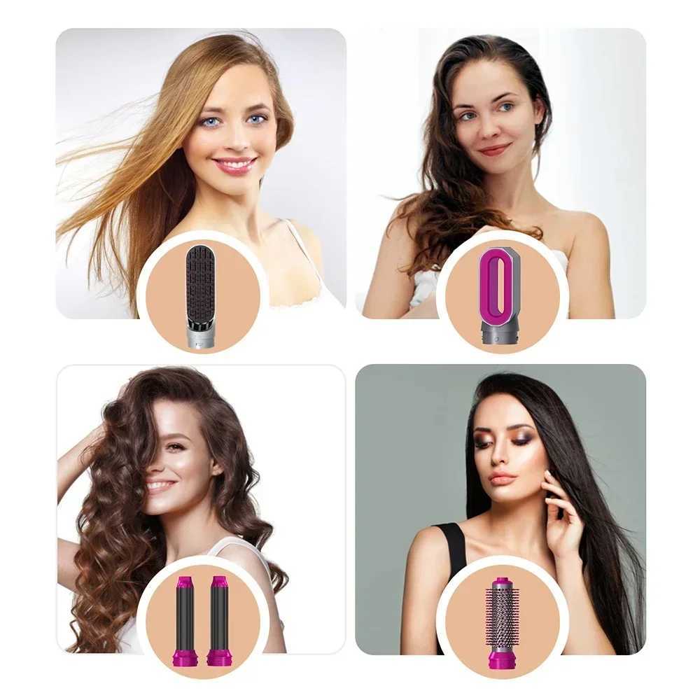5-in-1 Multi-function Hair Dryer Hair Straightener Curling Iron Curling Iron with Hair Brush Hot Air Comb Styling setXJ250528