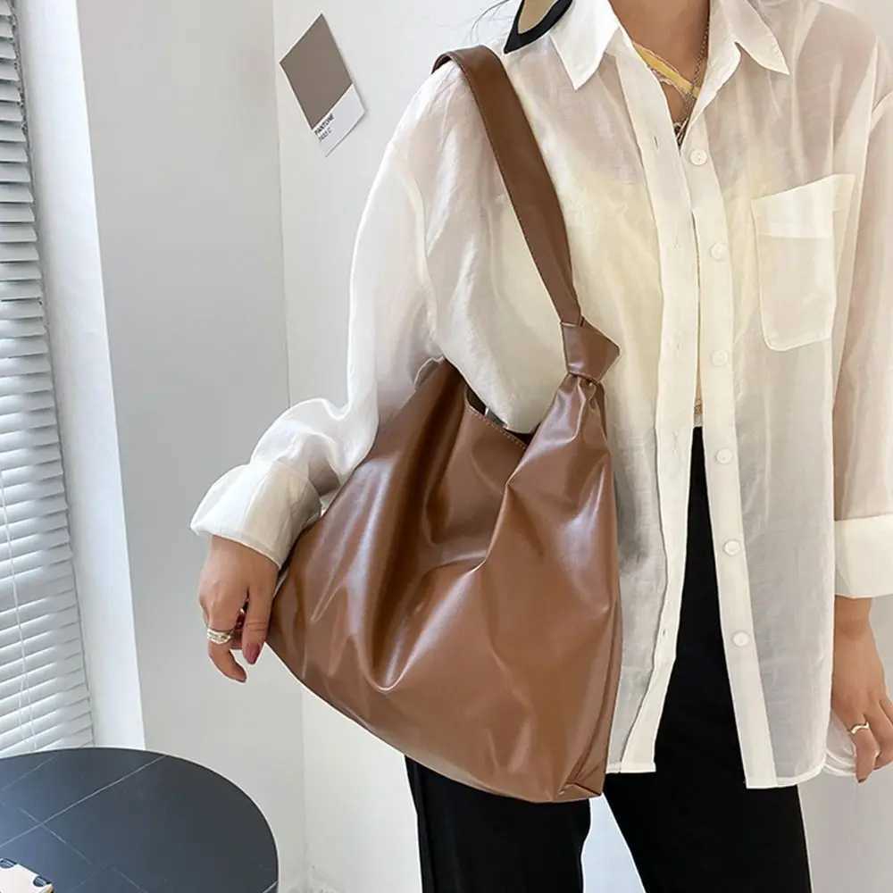 Women Large Capacity Fashion Shoulder Bags Female Tote Bags PU Leather Handbag Simple Shopping Bag XJ2520528
