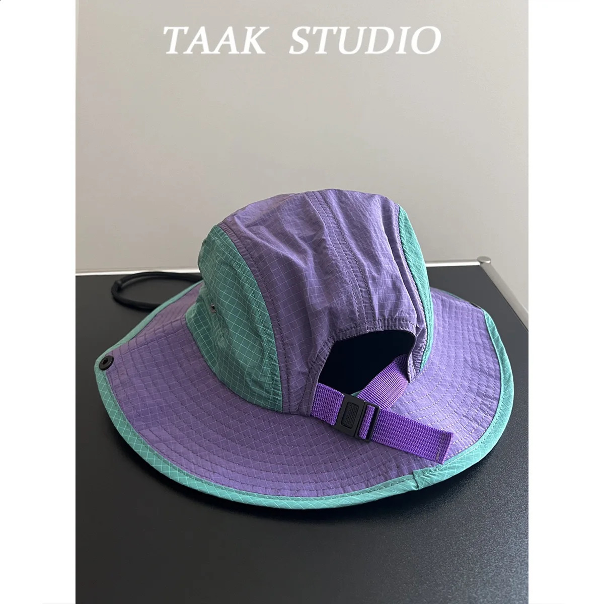Japanese color blocked lightweight breathable quick drying fabric outdoor hiking fisherman hat womens spring and summer hiking 250523