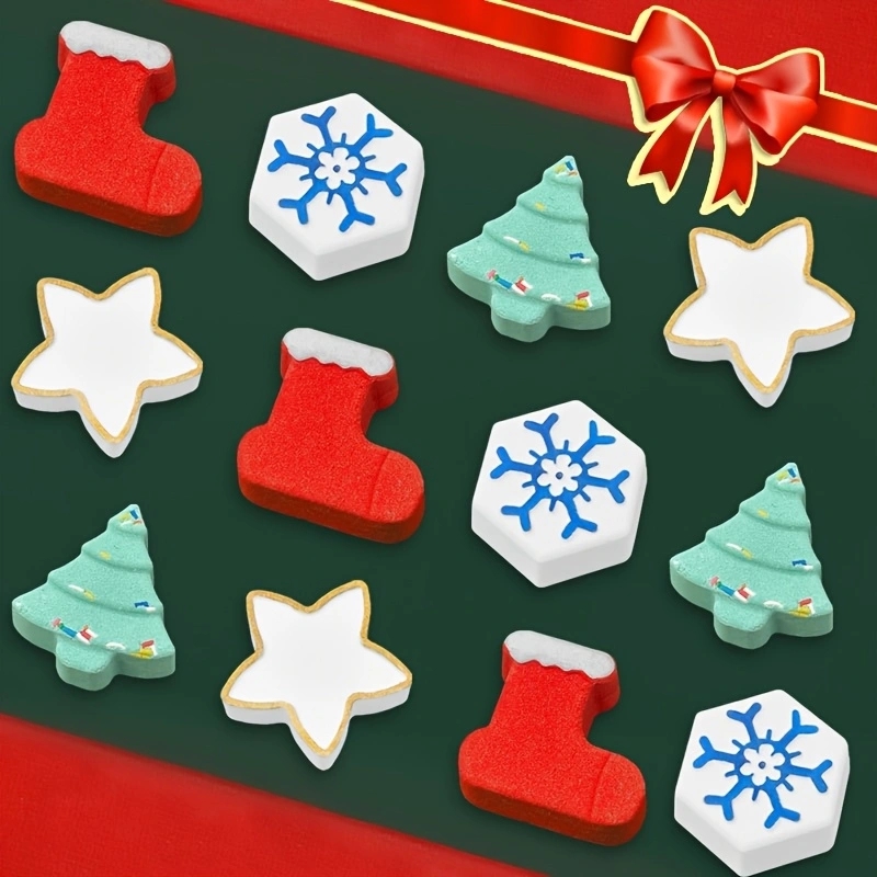 Christmas gift box with 4 bath bombs