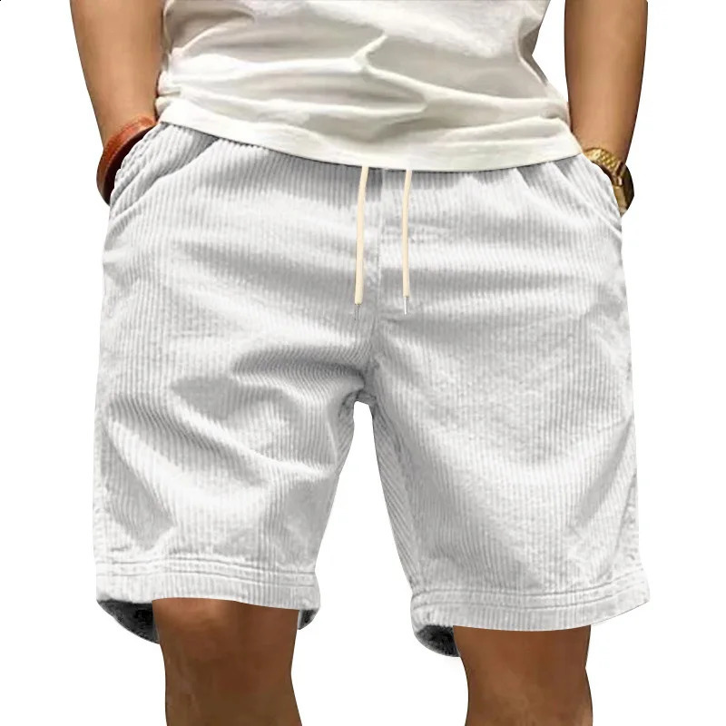 cross-border mens casual shorts versatile thin corduroy shorts summer five-point pants 250527