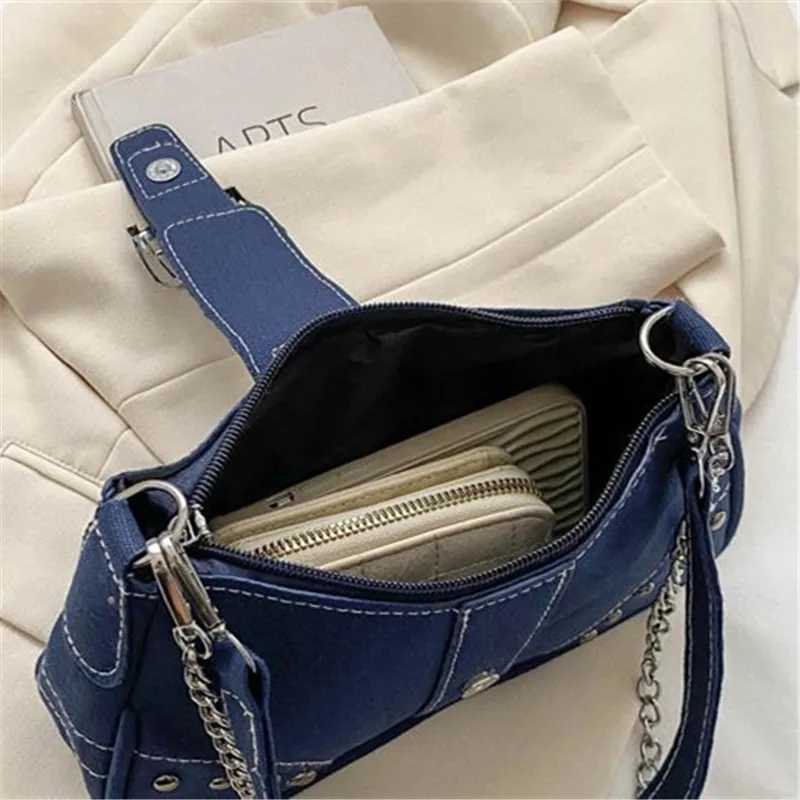 Simple Retro Underarm Bag Fashionable Trend Casual Shoulder Bag Canvas Casual Texture Crossbody Bag for Women XJ2520528