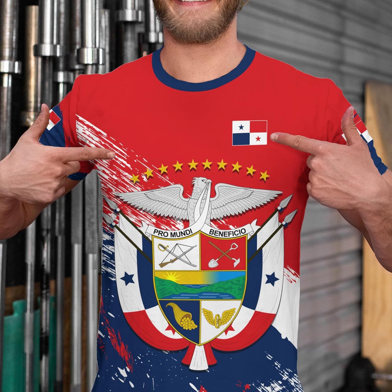 Mens T shirt Panama Flag T-shirt Country Flag Badge Tee Print Crewneck Short Sleeve Fashion Casual Top Unisex Graphic Tee Casual Tops Clothes
