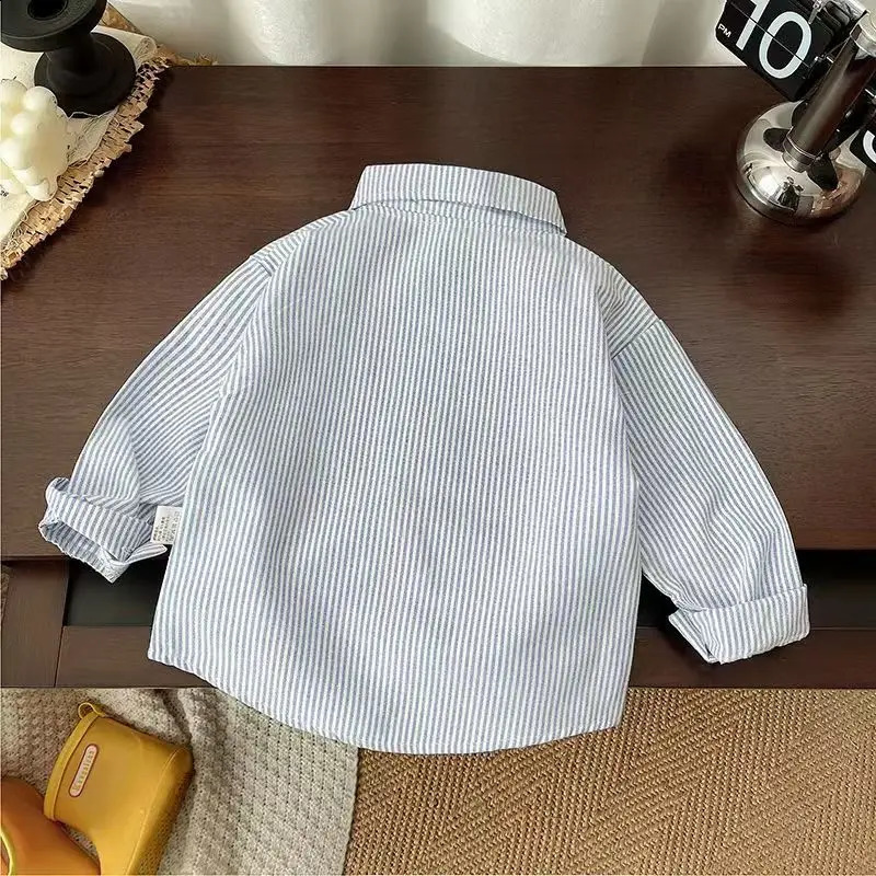 IENENS Kids Shirt Tops Clothes Child Spring Thin Shirts Toddler Infant Boy Long Sleeve Tees 1 2 3 4 Years Baby Shirt 250526